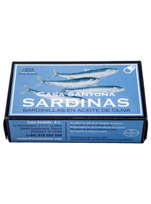 SARDIENTJES (SARDINILLAS) IN OLIJFOLIE CASA SANTONA 115 GRAM