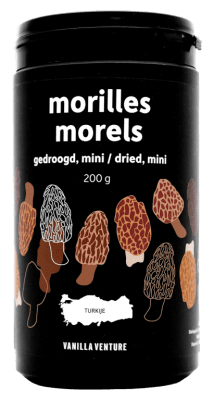 GEDROOGDE MINI MORILLES BUS 200 GRAM