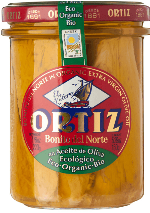Bonito del norte in biologische olijfolie Ortiz 190g
