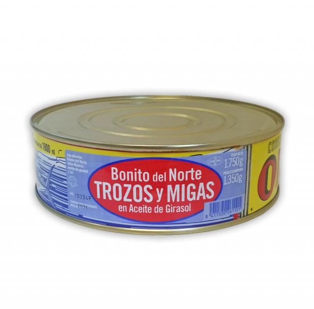 Bonito del Norte flakes in zonnebloemolie 1750g