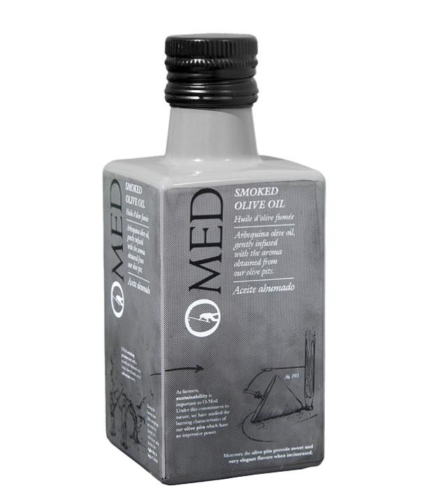 OMED GEROOKTE ARBEQUINA EV OLIJFOLIE 0,25 l