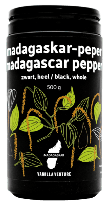 ZWARTE PEPER UIT MADAGASKAR BUS 500 GRAM